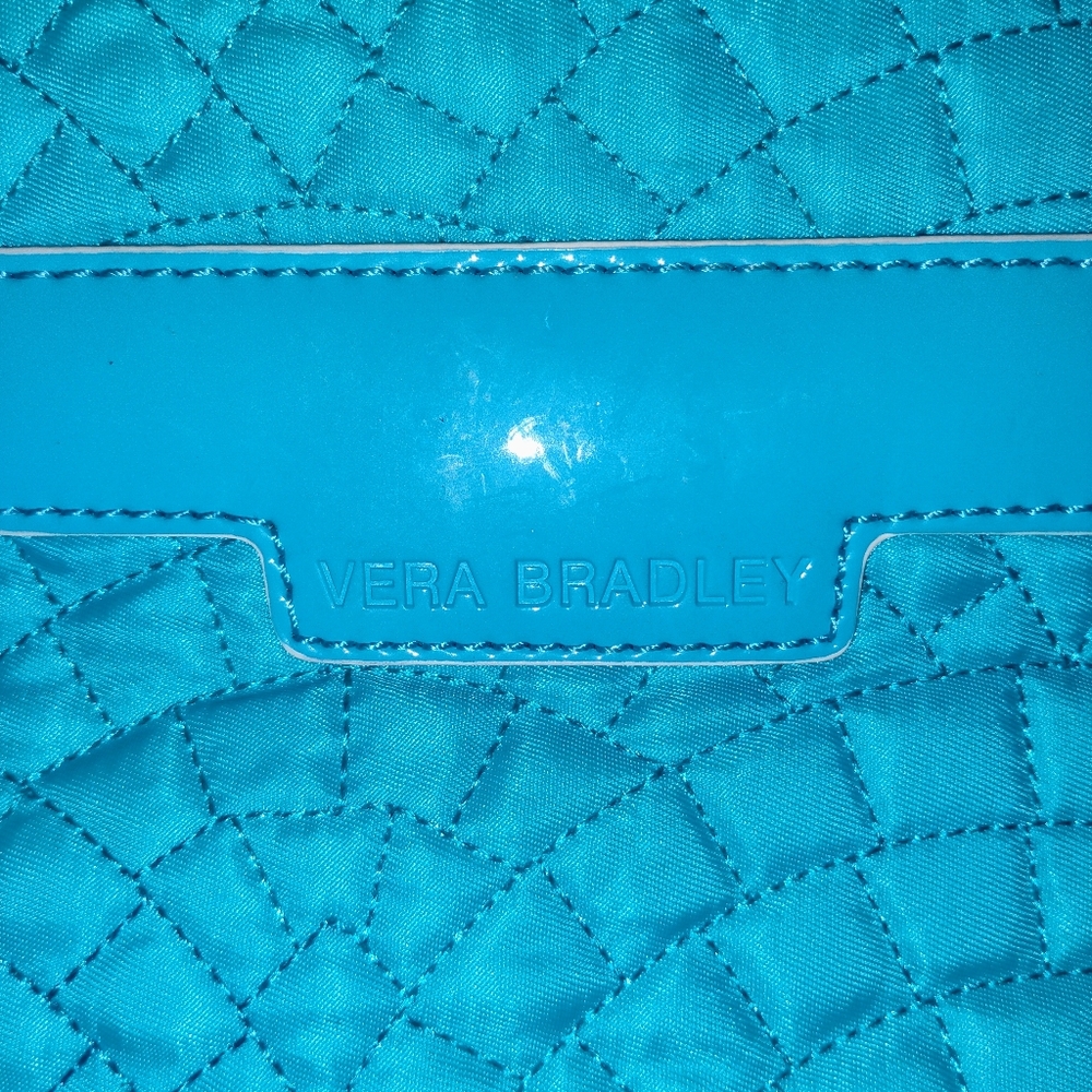 Vera Bradley Turquoise Quilted Clutch Bag